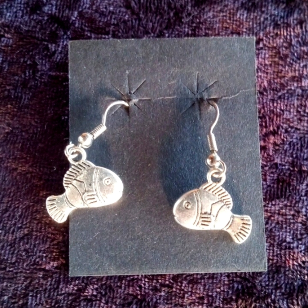 Stainless Steel fish Earrings